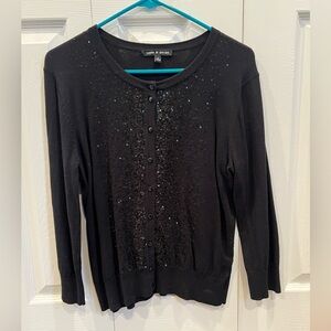 Black sequin cardigan